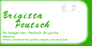 brigitta peutsch business card